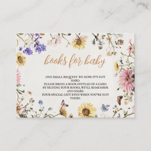 Baby in Bloom Books for Baby Platzkarte (Vorderseite)