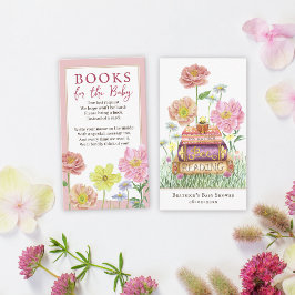 Baby in Bloom Books for Baby Showroom Lesezeichen Begleitkarte