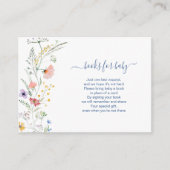 Baby in Bloom Books für Baby-Einschließungskarte Begleitkarte (Vorderseite)