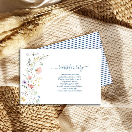 Baby in Bloom Books für Baby-Einschließungskarte Begleitkarte