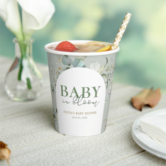 Baby in Bloom Botanical Eukalyptus Pappbecher (In Situ)