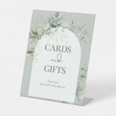 Baby in Bloom Botanische Eukalyptuskarten und Gesc Sockelschild (Vorderseite)