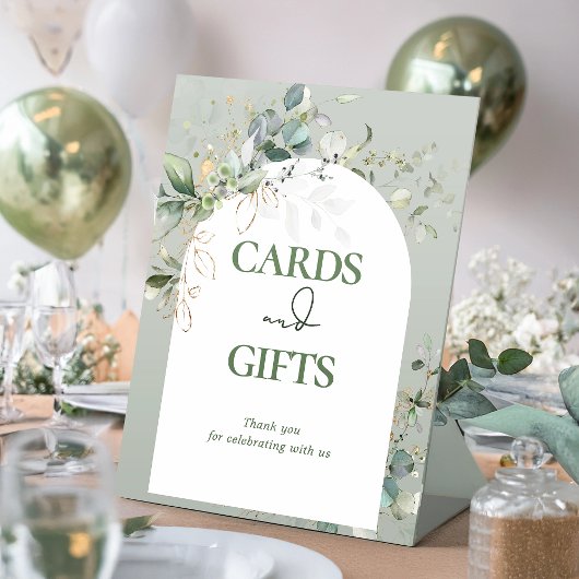 Baby in Bloom Botanische Eukalyptuskarten und Gesc Sockelschild