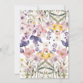 Baby in Bloom bow Baby Shower Einladung (Rückseite)