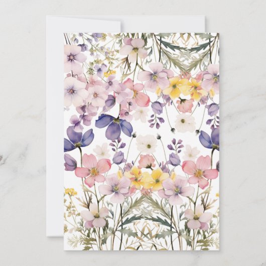 Baby in Bloom bow Baby Shower Einladung (Rückseite)