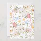 Baby in Bloom bow Baby Shower Einladung (Rückseite)