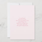 Baby in Bloom Bow Baby Shower Girl Einladung (Rückseite)