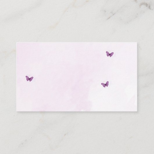 Baby in Bloom Bow Babydusche Windelwanne Begleitkarte (Rückseite)