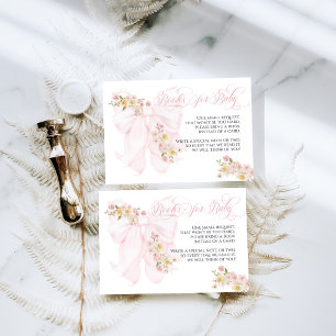 Baby in Bloom Bow Spring Garden Girl Baby Dusche Begleitkarte