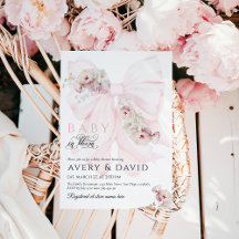 Baby in Bloom Bow Spring Garden Girl Baby Dusche