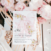 Baby in Bloom Bow Spring Garden Girl Baby Dusche Einladung