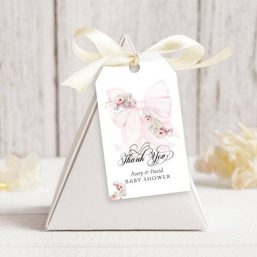 Baby in Bloom Bow Spring Garden Girl Baby Dusche Geschenkanhänger