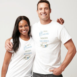 Baby in Bloom Boy Baby Shower Eltern T-Shirt