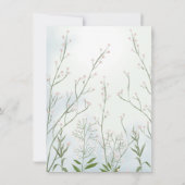 Baby in Bloom Boy Blue Floral Dusche Dankeskarte (Rückseite)