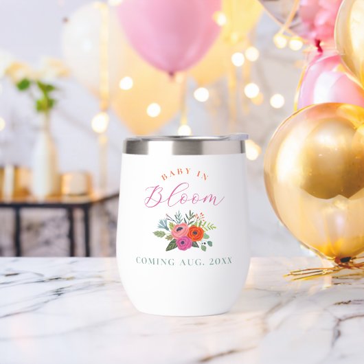 Baby in Bloom Bright Bloral Schwangerschaft Ankünd (Junggesellenabschied)