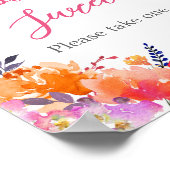 Baby in Bloom Bright Florals Babies sind süß Poster (Ecke)