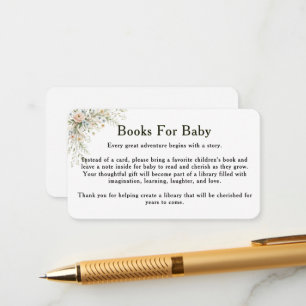 Baby In Bloom Bücher für Baby Einlegekarte Begleitkarte