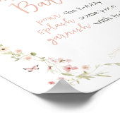 Baby in Bloom Butterfly Baby Dusche Mama Osa Bar Poster (Ecke)