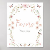 Baby in Bloom Butterfly Baby Duschfavoriten Poster (Vorne)