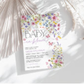 Baby in Bloom Butterfly Baby Shower Einladung