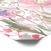 Baby in Bloom Butterfly Babydusche Begrüßungszeich Poster (Ecke)