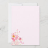 Baby in Bloom Butterfly Babydusche Einladung (Rückseite)