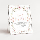 Baby in Bloom Butterfly Babydusche Sage nicht Baby Poster