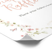 Baby in Bloom Butterfly Babydusche Windelwanne Poster (Ecke)