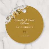 Baby in Bloom Butterfly Clothesline Geschenkanhänger (Rückseite)