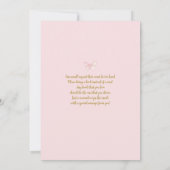 Baby in Bloom Butterfly Wildflower Baby Shower Einladung (Rückseite)