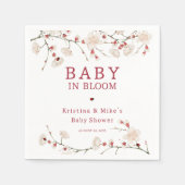 Baby in Bloom Cherry Blossom Serviette (Vorderseite)