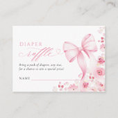 Baby in Bloom Coquette Diaper Raffle Begleitkarte (Vorderseite)