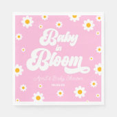 Baby in Bloom Daisy Blume Floral Pink Baby Dusche Serviette (Vorderseite)