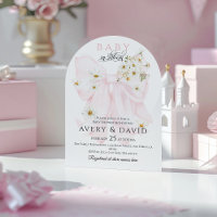 Baby in Bloom Daisy Pink Bow Girl Baby Dusche