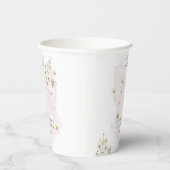 Baby in Bloom Daisy Pink Bow Girl Baby Dusche Pappbecher (Rechts)