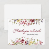 Baby in Bloom Dankeskarte (Vorne/Hinten)