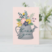 Baby in Bloom Dankeskarte (Stehend Vorderseite)