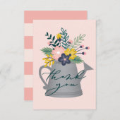 Baby in Bloom Dankeskarte (Vorne/Hinten)