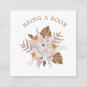 Baby in Bloom Dark Terracotta Boho bringen Buch Begleitkarte (Vorderseite)