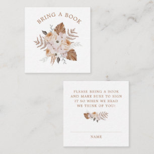 Baby in Bloom Dark Terracotta Boho bringen Buch Begleitkarte