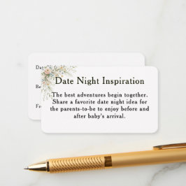 Baby in Bloom Date Night Inspiration Karte