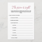 Baby in Bloom Der Preis ist das richtige Spiel Programm (Vorderseite)