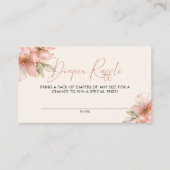 Baby in Bloom Diaper Raffle Baby Dusche Bloral Begleitkarte (Vorderseite)