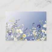 Baby in Bloom Diaper Raffle Frühlingsdusche Begleitkarte (Rückseite)