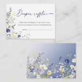 Baby in Bloom Diaper Raffle Frühlingsdusche Begleitkarte (Vorne/Hinten)
