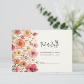 Baby in Bloom Dusche Preisliste Einladung (Stehend Vorderseite)