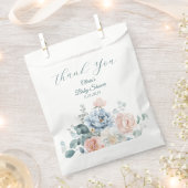 Baby in Bloom Dusty Blue Peony Baby Shower Geschenktütchen (Ausgeschnitten)