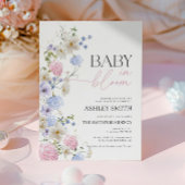 Baby in Bloom Einladung | Pastel Floral Invite