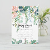 Baby in Bloom | Einladung zur Blumendusche (Stehend Vorderseite)