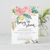 Baby in Bloom | Einladung zur Blumendusche (Stehend Vorderseite)